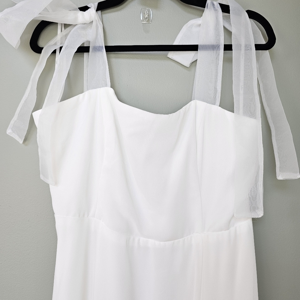 Lulus Radiant Romance White Tie-Strap Maxi Dress - Picture 8 of 11